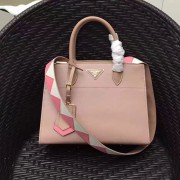 Fake Prada Paradigme Saffiano Leather Bag Pink 1BA102 VS02390