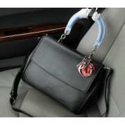 Fake Replica Dior Be Dior Flap Bag Nappa Leather CD1140 Black VS01395