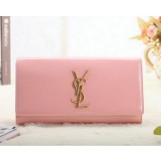 Fake Saint Laurent Classic Monogramme Clutch Patent Y5486 Pink VS00855
