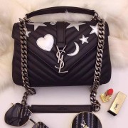 Fake Saint Laurent Medium College Quilted Leather Shoulder Bag Y220340 VS09698