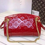 Fashion Louis Vuitton Monogram Vernis Santa Monica Clutch Red M50410 VS08718