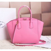 Fashion Prada Grainy Leather Tote Bag BL34912 Pink VS05339