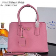 Fashion Replica PRADA Grainy Leather Tote Bag PBN2755 Pink VS09364