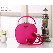 Fashion Replica Prada Original Saffiano Leather Bucket Bag BN1219 Rosy VS04149