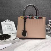 Fendi 2Jours Petite Studded Tote Bag Pink FB1753 VS07418