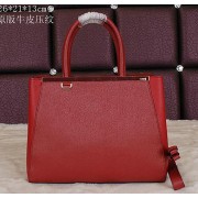 Fendi 2Jours Tote Bag Original Leather 8B8935S Burgundy VS06074