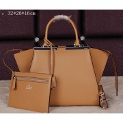 Fendi 3Jours Tote Bag Calfskin Leather F8936 Apricot VS08295