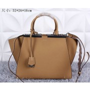 Fendi 3Jours Tote Bag Smooth Leather F8936 Apricot VS09579
