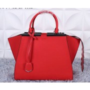 Fendi 3Jours Tote Bag Smooth Leather F8936 Red VS08615