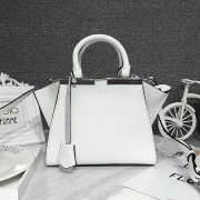 Fendi 3Jours Tote Bag White Original Leather F280501 VS06639