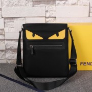Fendi Bag Bugs Messenger Bag Nylon Fabric FD95395 Black VS07214