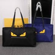 Fendi Bag Bugs Travelling Bag Nylon Fabric FD2977 Blue VS08042