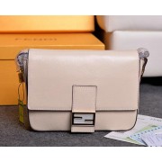 Fendi Baguette Bag in Grainy Leather 3358 OffWhite VS01618