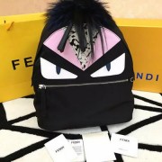 Fendi BUGGIES BACKPACK Nylon FD53330 Black&Pink VS07817