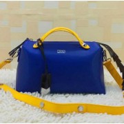 Fendi BY THE WAY Bag Calfskin Leather FD2356 Blue&Yellow VS00247