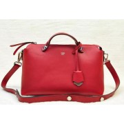Fendi By The Way Tote Bag Original Leather F52208 Red VS00226