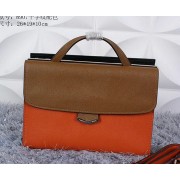 Fendi Demi Jour Bag Saffiano Leather F8907 Brown&Orange&Black VS09801