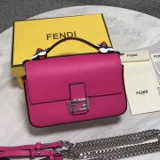 Fendi Double Micro Baguette Bag Rose and White FB1751 VS04775