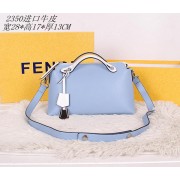Fendi Fall Winter 2015 Tote Bag Calfskin Leather F2350 SKyBlue VS01386