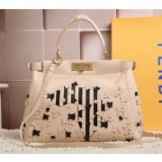 Fendi Icoic Peekaboo Bag in Calfskin Leather 8BN1169 Apricot VS05738