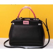 Fendi mini Peekaboo Bag Nappa Leather F520885T Black VS04164
