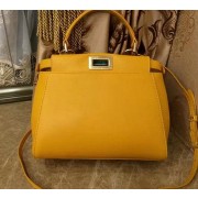 Fendi mini Peekaboo Bag Original Leather 55211 Yellow VS08447