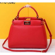 Fendi mini Peekaboo Bag Sheepskin Leather F520885 Red VS03511