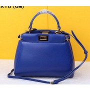 Fendi mini Peekaboo Bag Sheepskin Leather F520885 Royal VS01091