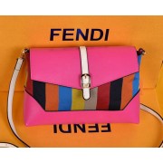 Fendi Pequin Large Canvas Clutch 8M2688 Rose VS02860