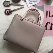 Fendi Petite 2jours Calfskin Shopper Bag Grey F51130 VS03977