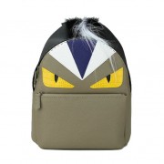 Fendi Selleria Backpacks Original Leather FD8862I Khaki VS05223
