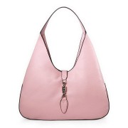 Gucci 362968 Jackie Soft Calfskin Leather Hobo Bag Pink VS08391
