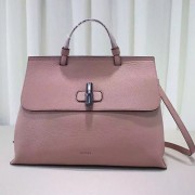 Gucci Bamboo Daily Leather Top Handle Bag Pink 370830 VS02161