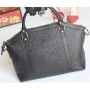 Gucci Black Gucci Signature Leather Top Handle Bag 449655 VS07918