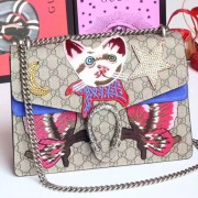 Gucci Dionysus Embroidered Cat Shoulder Bag 403348 VS05065