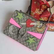 Gucci Dionysus Embroidered Shoulder Bag Pink 403348 VS01128