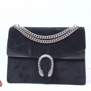 Gucci Dionysus Suede Shoulder Bag Black 403348 VS05788