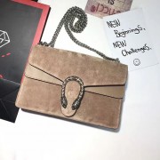 Gucci Dionysus Suede Shoulder Bag Taupe 400249 VS03478