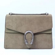 Gucci Dionysus Suede Shoulder Bag Taupe 403348 VS01747