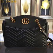 Gucci GG Marmont matelasse tote Bag Black Original Leather 443501 VS07433