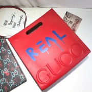 Gucci Guccighost Leather Tote Red 415883 VS04467
