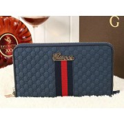 Gucci Guccissima Leather Clutch G9551 Royal VS07711