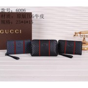 Gucci Guccissima Leather Mens Clutch G60062 Black VS06964