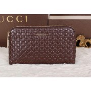 Gucci Guccissima Leather Mens Clutch G622393 Brown VS02507