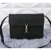Gucci Jackie Soft Leather Flap Shoulder Bag 362971 Black VS09685