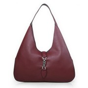 Gucci Jackie Soft Leather Hobo Bag 362968 Wine VS00562