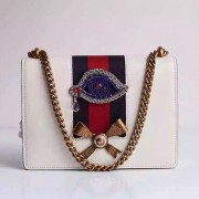 Gucci Leather Chain Shoulder Bag Off-white 432280 VS07427