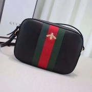 Gucci Leather Shoulder Bag 412008 Black VS05313