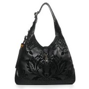 Gucci New Jackie Medium Shoulder Bag 246907 Black VS02979