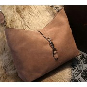 Gucci New Jackie Shoulder Bag Suede Leather 246907 Camel VS06258